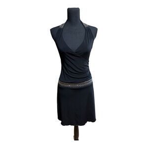 RUBY ROX NWT Women’s Black Halter Dress With sparkle detail Mobwife Whimsigoth